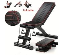 TEMU de entrenamiento plegable y ajustable para entrenamiento de , ideal para ejercicios de de prensa, levantamiento de pesas y ejercicios en el gimnasio en casa.