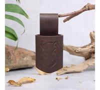 TEMU de espada medieval nórdica estilo pirata de cuero sintético, soporte para espadas de armas, adecuado para accesorios de disfraces de LARP, accesorios de de Halloween, sin batería