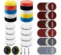TEMU de esponja para pulir de 75 mm, kit de de 53/83 piezas para coche, adicionales de de destornillador para máquina de pulir, esmerilado, encerado