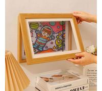 TEMU de exhibición de pared DIY magnético con temática de dibujos animados vintage para infantil - Soporte de madera , pintado, con cierre magnético para fácil