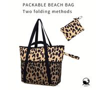 TEMU de Fiesta de Lujo para Mujeres - Bolso Tote Plegable Grande con 8 Bolsillos Antarena, Diseño Separado y Húmedo, Bolsa de Viaje Sobredimensionada con Cremallera, Bolsa de Colección