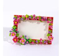 TEMU de Fotos DIY con Bloques de Construcción Rosa, 4x6 Pulgadas para Mesa, Decorativo con Flores y Hojas de , Artesanal sin Electricidad para San Valentín, al Colegio o Halloween, Navidad