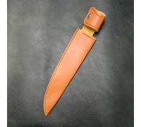 TEMU de Grande y Resistente en Cuero PU con Hebilla para Cinturón - Hoja , Ranura Reforzada Afiladora & Un Ideal para al , Camping, Caza Compatible con Fijos, Machetes e Hachillones ()