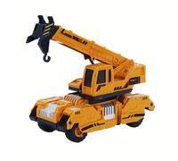 TEMU de Grúa Realista de Construcción - Vehículo de Plástico ABS de con Brazo y Cuchara Móviles - Regalo de Ingeniería Duradero Ideal para , Navidad, Fiestas (Operación Manual)