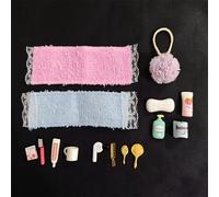TEMU de Herramienta de Vestir de Baño en Miniatura para Casa de Muñecas, Peine y Espejo de Simulación de Aleación, Decoración de , Piezas de de Bolsillo para Hacer Tú Mismo