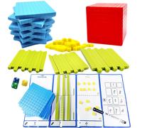 TEMU de herramientas educativas para enseñar matemáticas decimales, incluyendo bloques de matemáticas para iluminación.