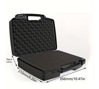 TEMU de herramientas portátil, equipo, instrumentos, plástico, seguridad, multifuncional, herramientas de ferretería, estuche de transporte,