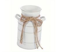 TEMU de Hierro con Forma de Lata de Leche Vintage - Decoración Rústica para el Hogar en Metal con Acabado Desgastado, Opciones Multicolor para Estilo Granja y