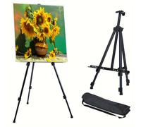 TEMU de Hierro Engrosado Plegable y Portátil para Pintura, , Altura Ajustable, de Tablero de Pintura, de Exhibición Publicitaria, Suministros de Oficina, estantes de almacenamiento reemplazables