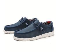 TEMU de hombres sin cordones - Zapatillas deportivas informales - Cómodos y ligeros con puntera redonda y cierre de elástica todas - de PU/ de EVA