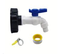 TEMU de IBC de 1 pieza S60X6 mm, manguera de jardín de 5/8 pulgadas, de plástico, acoplador de conexión rápida el cuidado del césped, con de con filtro, barril de de 264,17 galones, se a la gruesa y .