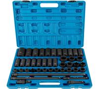 TEMU de impacto VEVOR de 1/2 pulgadas con 43 piezas. de impacto estándar, de impacto de 1/2 pulgadas con puntas de 6 puntas en métrico de 9-30 mm (estándar/profundo)