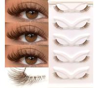 TEMU de marrones y banda transparente, con sueltas para un de , que van desde 3 mm en curva D. de visón sintético esponjosas son perfectas para , cosplay, fiestas y clubes.