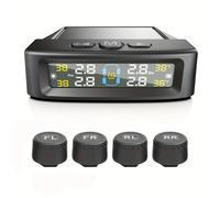 TEMU de Monitoreo de Presión de Neumáticos con Sensores Externos | de Presión y Real, Instalación No Invasiva, de Detección de , Carga USB, Voltaje de Funcionamiento ≤36V, Universal