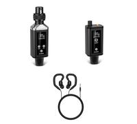 TEMU de monitorización mono inalámbrico Lmbgm | Recargable por USB con auriculares, conector XLR, ideal para escenario, estudio, , presentaciones, karaoke, 1 o 2 receptores opcionales