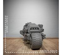 TEMU de motocicleta de resina ABS sin terminar de BIKER3, para juegos y ideal para decoración de escritorio, para ser pintado a