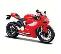 TEMU de Motocicleta Ducati 1199 de Maisto a 1:12 - Coleccionable de Fundición a Presión, Acabado Desgastado, Acción de Empuje, Juguete de Plástico para y Regalos