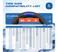 TEMU de neumáticos de para nieve con guantes de ajuste profesional - resistente para todo , agarre antideslizante, compatibles con los vehículos