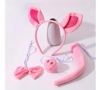 TEMU de Orejas de Cerdito Rosa para Fiesta y Maquillaje, Accesorio Animal Lindo