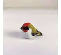 TEMU de pájaro de madera artesanal, pintada a , regalo de animal pequeño de que un de jay azul y un gorrión, una decoración creativa y única.