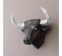 TEMU de papel de cabeza de DIY que hacer tú mismo. Decoración de pared para el hogar. Exhibición de y personalidad animal. Rompecabezas y diversión familiar manual