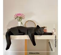 TEMU de papel Gato Letárgico Necesita Hacer Sus Propias de Papel Origami Decoración de Mesa para el Hogar, , Porche, Dormitorio, Rompecabezas Divertido, Trabajo Manual