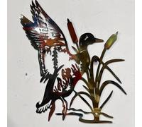 TEMU de Pared de Metálico Elegante con de Caña - Calcomanía de Animal Viva, No Necesita Energía, Diseño para , Dormitorio, Baño - Uso Interior/Exterior, Decoración de Habitación