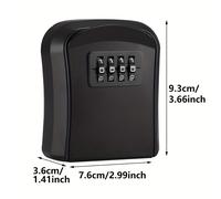 TEMU de , Pequeña y Portátil, Antirrobo, Almacena Artículos Importantes, Joyero, para Abrir, Almacena Dinero, Almacena Joyas, Se Puede Colgar en la Pared, Almacena Llaves en del Cuarto, de Llaves con