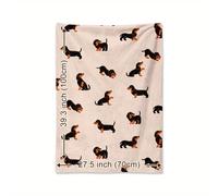 TEMU + de perro 1 pieza, Adorable Dachshund, en estilo de dibujos animados, Adecuado para mascotas, cómoda y con estampado, Regalos perfectos para de , , familiares y para , acampar, viajar, coches