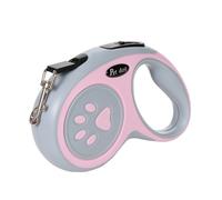 TEMU de perro retráctil de nailon duradero de 3 m/5 diseño de de pata - Ideal para medianas y pequeñas, duradero y ajustable para viajes al , para pequeñas | con diseño de de pata | flexible