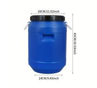 TEMU de Plástico de 25L para Almacenamiento de Agua, Capacidad de 50kg, Gran Capacidad para Fermentación, Alimentos para Mascotas, Miel y Aceite