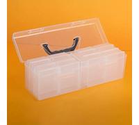 TEMU de plástico transparente diseñada para guardar 1000 tarjetas, ideal para intercambios, béisbol y tarjetas deportivas, como organizador para cartas compatible con tarjetas de tamaño estándar