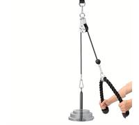 TEMU de poleas de fitness con pasador de carga, brazo de elevación, bíceps, tríceps, de , equipo de entrenamiento de manual F054B, de 2 metros.