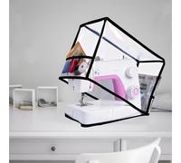 TEMU de Polvo para Máquina de Coser, Cubierta para Máquina de Coser , Solo de Polvo, Suministros de Costura y Tejido, Piezas para Máquina de Coser, Material de Plástico Transparente