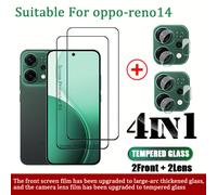 TEMU de Protección OPPO Reno14 2+2: Pantalla y Cámara - Compatible con el Smartphone Oppo Rena14, 9H (Antirrayas), Antigolpes e Impactos Resistentes) , -Huelladas Digitales, ¡Sin Manchones!