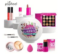 TEMU de Regalo POPFEEL Set de Maquillaje: Lápiz Labial, de Labios y Rosa con de Ojos y Corrector - para Principiantes y Profesionales, Empaque Ideal para y Fiestas