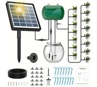 TEMU de riego solar automático para macetas y jardines, de riego por goteo para plantas en macetas