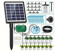 TEMU de riego solar para 15 macetas, con configuraciones de temporizador para jardines interiores y exteriores, y patios.