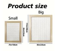 TEMU de Rompecabezas Personalizado con Fotos - Collage de Imágenes con Tus Propias Fotos, Estilo Libro de Madera para , , Viajes - Regalo DIY para Adultos, Graduación (Mesa/Colgante Vertical)