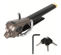 TEMU de Seguridad para Coche, Bloqueo de Dirección Plegable, Accesorios Antirrobo para Volante, Protección T-Locks