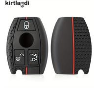 TEMU de silicona para llaves de coche remoto, compatible con varios modelos de , incluyendo W176, W212, W213, W219, W204, W205, , GLE, GLK, GLC, CLA, AMG, C350, A, B, C, E y S