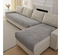 TEMU de Sofá Acolchada Warm 2 Piezas con Decoración Etiquetada, Tejido para Todas , Antideslizante y Amigable Mascotas del Perro a Máquina