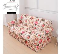 TEMU de sofá con impresión digital y diseño de falda, para todas , que cubre por completo los sofás de dos, tres y plazas, así como individuales. bandas elásticas, es lavable a máquina y a .