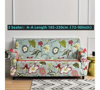 TEMU de Sofá Elástica con Estampado de Flores y Tulipanes Rosa/ - de Sofá Cama , Ajustable para Sofás de 1/2/3/4 Plazas y Seccionales, Tela de Fibra (Lavable a Máquina)