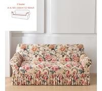 TEMU de Sofá Estirable con Diseño de Estampado Digital Floral, Estilo con Faldón y Cobertura Completa, Adecuada para Sala, Dormitorio y Sofás de Uno a Asientos. 1 Pieza