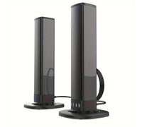 TEMU de sonido estéreo inalámbrico para cine en casa con altavoces desmontables y ajustables, con una potencia de de 20 W. Es compatible con USB, TF, AUX.