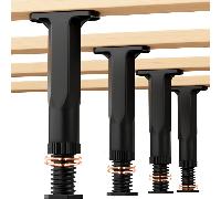 TEMU de soporte ajustables para somier, de 5,9 a 11 pulgadas, ajuste universal para camas king y queen size, fácil instalación, no necesita electricidad, soporte resistente.