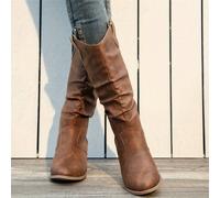 TEMU de tacón arrugadas para mujer