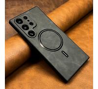 TEMU de teléfono con carga inalámbrica magnética de piel sintética premium para for samsung para for galaxy S24, S23, S22, S21 y Note 20 , con protección de de resistente a golpes.