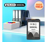 TEMU de tinta de repuesto en negro para modelos HP 305 XXL, 305 y 305XL, compatible con impresoras HP , incluyendo las series 2700, 4100 y 6000